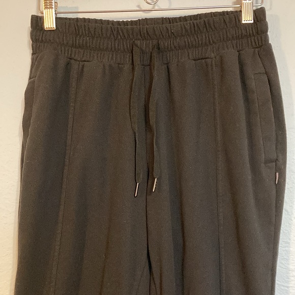 Mondetta Womens Size M Black Fleece Joggers Leggings Pants Cozy Elastic Waist - Picture 2 of 10